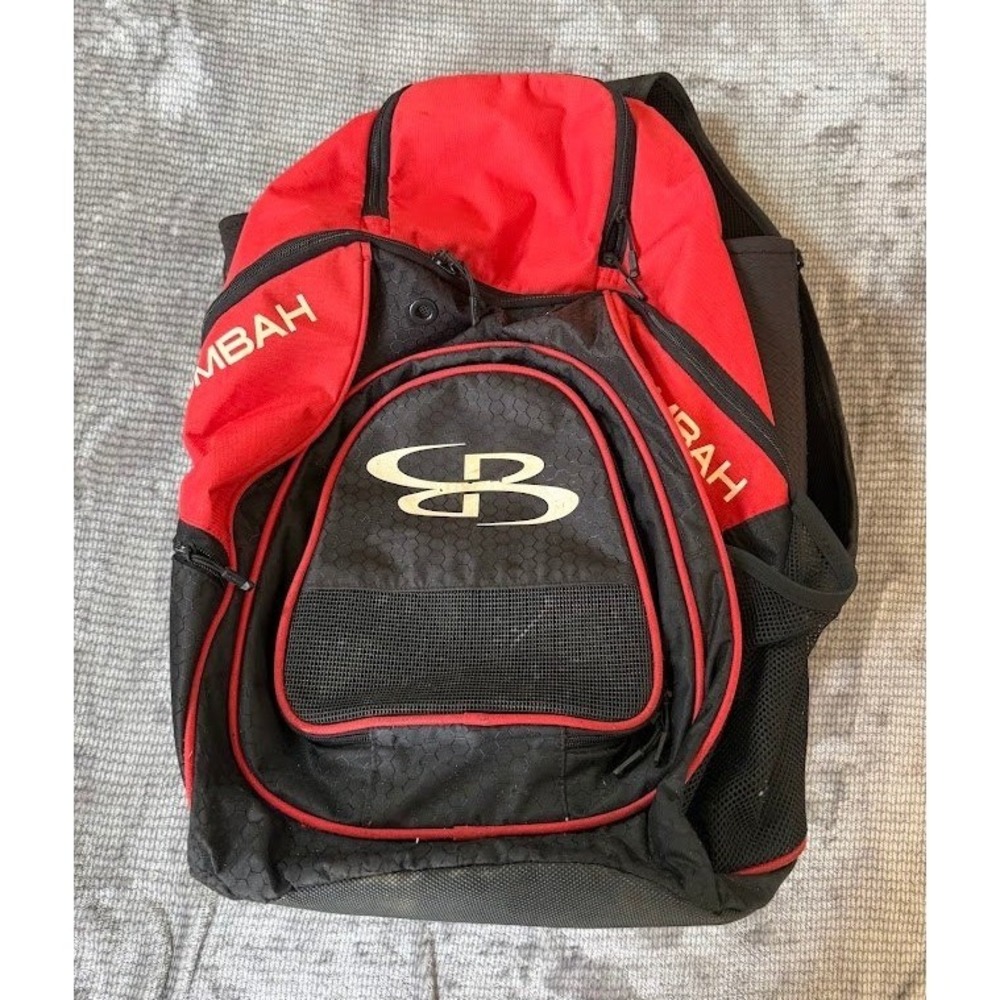 Boombah Superpack Baseball Softball Bat Bag Backpack Red Black Gear Equipment
